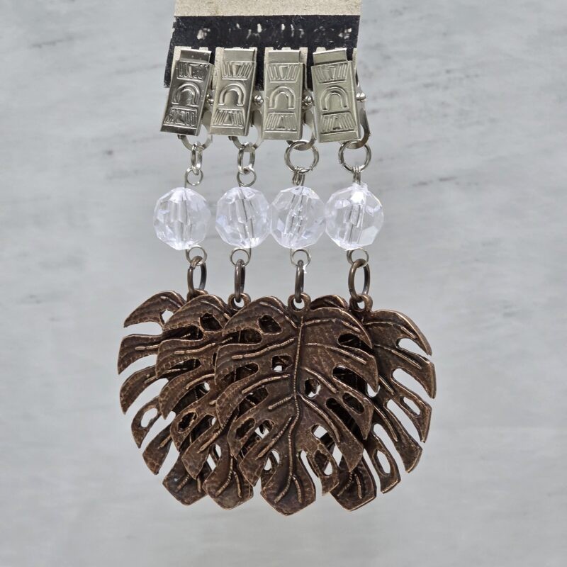 Pesas de mantel x4 monstera metal cobre