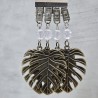 Pesas de mantel x4 monstera metal bronce