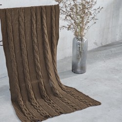Manta de Algodon 1,80 x 0,90 Chocolate 11722