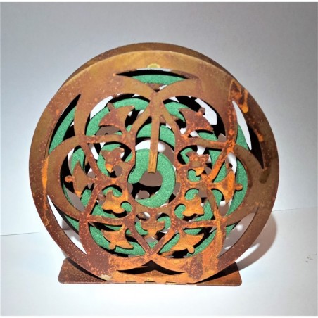 Porta espiral mandala oxido