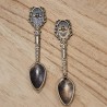 Cucharita abeja bronce x2