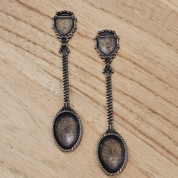 Cucharita C Bronce Viejo x2