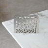 Porta servilletas inox plata