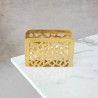 Porta servilletas inox oro