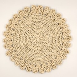 Plato de sitio fibra natural 38cm (EMC 32-7)