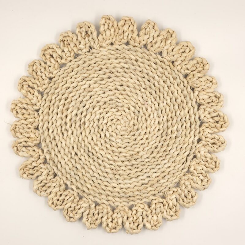 Plato de sitio fibra natural 38cm (EMC 32-7)