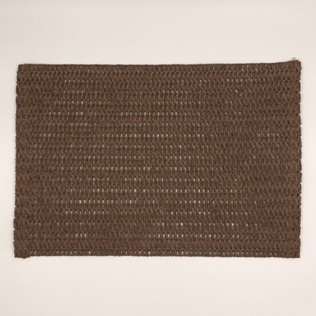 Plato de sitio fibra natural 30x45cm chocolate (EMC 32-10)