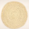 Plato de sitio fibra natural arena 38cm (EMC 32-14)